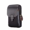 Barraca de Rua Venda Quente Bolsa para Celular Masculina 6.5 polegadas Couro PU Zíper Duplo Bolsa de Cintura Masculina Porta-Moedas Venda Direta da Fábrica