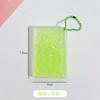 Nuevo ladrillo de tarjeta de goo de arena movediza rápida creativo DIY mahjong goo Chuck láser fino flash aceite arena movediza llavero joyería