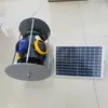 Luz de sinalização movida a energia solar para cruzamentos ferroviários, luz indicadora recarregável, luz de sinalização com interruptor azul e amarelo