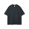 Nuevo Producto de Manga Corta 275g Tono Tierra Holgado Camiseta de Manga Corta Lisa para Hombre Niebla Algodón Puro Marca Trendy para Hombre Ropa para Hombre Tallas Grandes