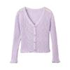Crema Suave y Ceroso Ropa Infantil Cárdigan Tejido para Niñas Estilo Nuevo Verano 2025 Niños Camisa Fina de Protección Solar para Bebé