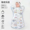 Saco de dormir para bebé niña recién nacida Jq Jingqi con función anti-sobresalto, Manta universal de algodón puro para todas las estaciones anti-patadas