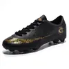 Zapatos de Fútbol 2040 Parte Superior Baja Cuero Niños Adolescentes Estudiantes Adultos Hombres y Mujeres Tacos Uñas Rotas Suela Plana Entrenamiento