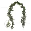 Guirlanda de cedro de Natal da Amazon com agulhas de pinho tipo resina e cipós de cipreste, Ornamento de decoração de Natal