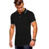 2020 Verão nova transfronteiriça atacado moda listrada cor tamanho europeu fino masculino manga curta polo camisa T160