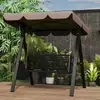 Balanço de Ferro Forjado para Jardim Residencial Externo, Balanço Duplo, Cadeira de Balanço para Pousadas, Varanda Interna, Rede para Adultos e Crianças