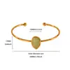 Pulsera de Acero de Titanio Amazon, No se Desvanece, Pulsera Ajustable de Acero Inoxidable para Mujer, Sensación Exagerada de Alta Gama, Pulsera Abierta al por Mayor