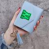 Cartera de Monedero con Borla de Color Sólido y Letras Fluorescentes Shein Cartera Delgada Estilo Ins Cartera para Mujer 70% de descuento Cartera con Múltiples Ranuras para Tarjetas