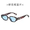 2025 nuevas gafas de sol de montura pequeña irregulares transfronterizas europeas y americanas alto sentido ins moda personalizada gafas de sol al por mayor
