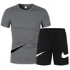 2026 Nike Verão Masculino Conjunto Casual de Shorts de Manga Curta Conjunto Esportivo Respirável de Malha Fabricante Atacado Transfronteiriço