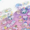 DN Dibujos Animados Lindos Infantiles 3D Lámina de Oro Agitables Rellenos de Agua Adhesivos Decorativos para Diarios y Guarderías Venta al por Mayor