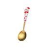 Juego de vajilla navideña transfronteriza vajilla creativa de dibujos animados cuchara cuchara de postre tenedor Papá Noel alce tenedor cuchara caja de regalo