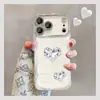 Capa de celular tipo pulseira com coração de diamante, adequada para Apple 17 Pro Max, iPhone 15, um design estiloso e luxuoso, novidade de 2016, e um design simples para iPhone 14