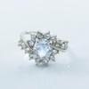Anillo de Zirconia Nuevo de Aliexpress Anillo de Compromiso de Diamante Rubí Ovalado Anillo de Diamante W115