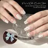 Accesorios para Uñas con Moño de Cinta Perlado Nuevo Colorido Mixto Transparente Satén Moño Decoración de Uñas DIY