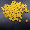 Cuentas sueltas al por mayor para manualidades Cuentas de arroz imitación cera de abeja dorada cera de abeja color amarillo pollo 5*8mm cuentas sueltas cuentas de cera de abeja