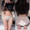 Ropa interior nueva de encaje para mujer, delicada, suave y amigable con la piel, tirantes finos de encaje, hueco cruzado, sexy, alta elasticidad, talla grande