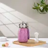 Taza de Té Aislada de Titanio Puro Erma con Separación de Té y Agua, Adecuada para Oficina y Uso al Aire Libre, Taza de Bolsillo Portátil y Compacta para Preparar Té