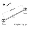 Amazon Ebay Haste Única Haste Longa Barra Industrial Piercing de Moda Multifuncional Joias para Piercing Brincos Studs para Ponte da Orelha Studs para Osso da Orelha