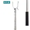 Tendedero Telescópico de Ropa Estilo Nuevo Soporte de Horquilla Varilla de Ropa de Acero Inoxidable Extensible 5m 2.3m 4m