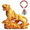 Tigre Rugiendo Montaña Río Tigre Animal del Zodiaco Tigre de Montaña Dominante Decoración Interior de Coche para Hombre Adorno para Coche Montado en Coche Atrae la Fortuna