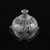 Tarro de cristal estilo europeo para dulces, con forma de calabaza y tapa, ideal para azucarero, para sala de estar, para frutos secos, para refrigerios y café en grano.