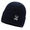 Gorro de invierno para hombre, resistente al frío, para exteriores, de lana, con forro polar, cálido, de chenilla, con protección para las orejas, tejido de punto