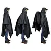 Poncho Impermeable Tres en Uno al por Mayor Toldo para Exteriores Camping Pu Poliéster Multifuncional Senderismo Poncho de Lluvia Estilo Capa