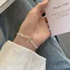 Pulsera de Malla Tejida Estilo Coreano Estilo Ins Plata de Ley S925 Estilo Minimalista Simple Joyería Versátil para Mujer Venta al por Mayor Transfronteriza