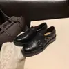 Casa de Uvas ~ Zapatos de Piel para Mujer con Doble Hebilla, Brogue Tallado, Cuero de Vaca Vegetalmente Curtido, Hechos a Mano, Forro de Terciopelo, para Otoño e Invierno