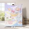 Manta de Franela de Dibujos Animados Transfronteriza para Niños Sanrio Manta de Impresión Digital Manta para las Cuatro Estaciones Manta para Aire Acondicionado Manta para la Hora del Almuerzo
