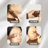 Peine Masajeador de Espina de Pescado de Sándalo Peine Multifuncional para Raspar Meridianos de la Cabeza Peine de Sándalo de Dientes Anchos Grandes para Nariz y Cara