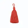 Colgante de Borla Envuelto en Hilo de Punto de Cruz 8cm Borla DIY Broche Hanfu Marcador de Libros Bolsita Accesorio para Colgar