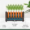 Maceta rectangular de plástico con polea para plantar verduras en el hogar, ideal para exteriores, balcón y jardín.