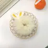 Estilo Coreano Coelho Fofo Orelhas de Pelúcia Anel de Cabelo Intestino Grosso Novo Estilo Faixa de Cabeça para Rabo de Cavalo Elástico Fofo Fada Outono e Inverno Acessório de Cabeça