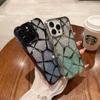Patrón de Diamante Tridimensional Adecuado para iPhone 16 Funda para Teléfono con Brillo Degradado Apple 15 Galvanizado 14 Cubierta Protectora Celebridad de Internet