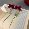Brincos de Prata S925 Estilo Coreano Círculo Vazado Microincrustado com Zircônia Brilhante Brincos Pequenos Exquisitos de Zircônia para Mulheres