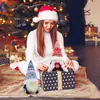 Adornos de Muñecas Navideñas Copo de Nieve Navideño Muñeca Sin Rostro Tejida Muñeco Enano Rudolph Decoraciones