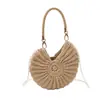 2026 Bolso de Vacaciones en la Costa con Forma de Caracola Kit de Materiales de Hilo de Ganchillo Hecho a Mano Bolso con Cadena de Perlas