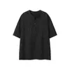 Camiseta de Linho Manga Curta Estilo Chinês Masculina Fina Respirável Jacquard Traje Tang Verão Novo Estilo Chinês Estilo Antigo Meia-Manga