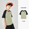 Camiseta de Manga Curta Duoduo para Meninos, Blusa Fresca de Verão com Gola Redonda para Crianças, Novo Modelo 2026 para Crianças Mais Velhas