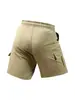 Pantalones Cortos de Trabajo Europeos Transfronterizos para Hombre, Shorts Deportivos Casuales de Verano, de Bolsillos Múltiples para Exteriores, Holgados, Talla Grande, de Longitud Media