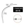 Acero Inoxidable 316 Aguja Guía Rosca Interna y Externa Pasador Guía Varilla Orejera Perforada Piercing de Labio Piercing de Lengua Herramienta Auxiliar DIY