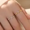 Anillo de Plata de Ley 925 Estilo Vintage con Circonita Cúbica para Mujer, Anillo Retro Francés de Gama Alta Cepillado para Dedo Índice, Anillo Abierto de Nicho