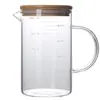 Copo Graduado Personalizado de Alto Borossilicato, Copo de Leite com Escala, Copo Medidor de Cozinha, Resistente a Altas Temperaturas, Copo de Vidro Aquecível