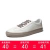 Estación Europea Guangzhou Zapatos de Hombre Hechos a Mano de Alta Gama Zapatillas de Cuero Nuevas Zapatos Blancos Versátiles para Hombre Zapatos Casuales Estilo Coreano Modernos
