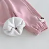 Leggings fofas com tema de gato para meninas, coleção de inverno 2026, calças de fleece grossas para bebês meninas, roupas de inverno infantis, zdk6649