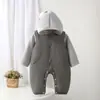 Mono de terciopelo con capucha para bebé y niño pequeño, estilo nuevo para otoño e invierno, para hombres y mujeres, conjunto de dos piezas de ropa acolchada para salir a hacer deporte, moderno