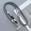 Lanyard Tejido para Teléfono con Bloques de Color Dropshipping al por Mayor Accesorio Anticaída Funda de Teléfono Cruzada de Moda con Lanyard