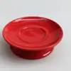 Plato Pequeño de Cerámica para Fruta Platillo para Dulces Adornos de Productos Pequeños Transfronterizos Base Portavasos Base para Taza de Té Portavelas Portavelas de Mantequilla
